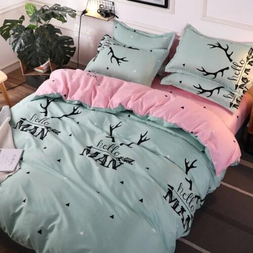 Modern Four-piece Quilt Cover Single Bed Double Three Four-sets Bed Bedding Bag Sheets Pillowcase Home Textile Coverlet Bedcloth