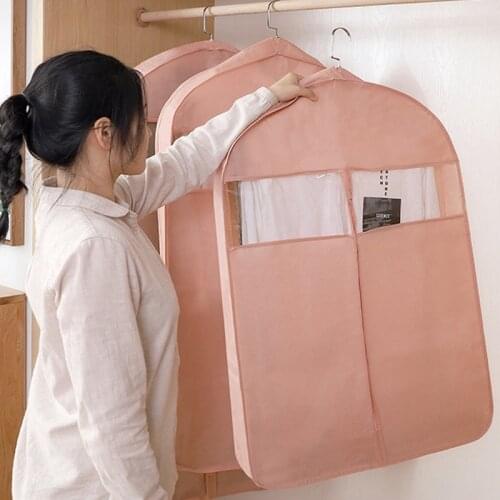Stereoscopic Clothes Dust Cover Clothes Hanging Garment Dress jacket Suit Coat Covers Home closet organizer Garment bag