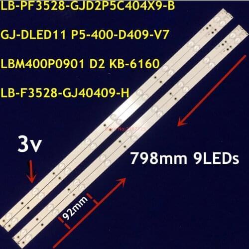 LED Backlight strip For Philips 40" TV 40PFT5300/12 40PFT5300/60 40PFK4509/12 40PFH5300/88 KDL-40R350D NS-40D510NA15 40D3505T