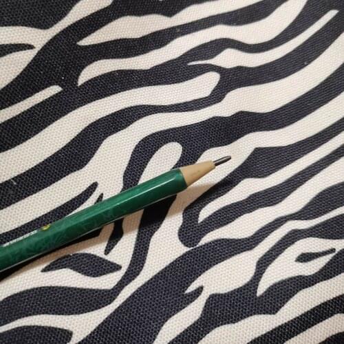 Thick Curtain cloth Dress fabrics black and white stripe beige zebra fabric zebra crossing fabrics geometry Desk Cover fabricr