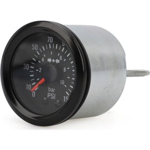 Pointer Dual Scale Display Barometer 0-10 BAR / 0-150 PSI Car Instrument Construction Machinery