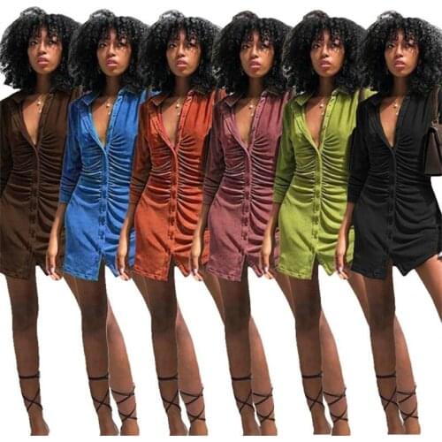 Zoctuo Party Wear Dresses For Girl Deep V Neck Clothes Club Mini Dress Elegant Solid Velvet Women Long Sleeve Autumn Vestidos