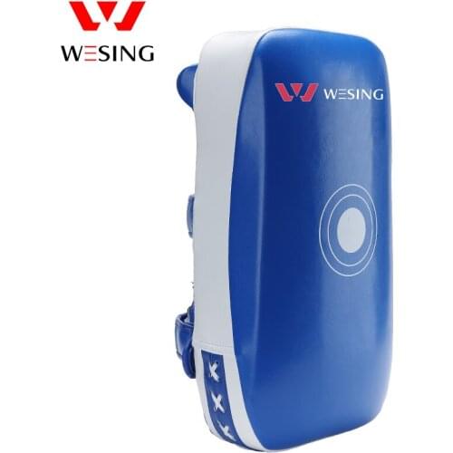 Wesing PU Leather Muay Thai Boxing Strike Pads Kicking Shield Curved Focus Training Target Punch Taekwonda Karate Arm Target