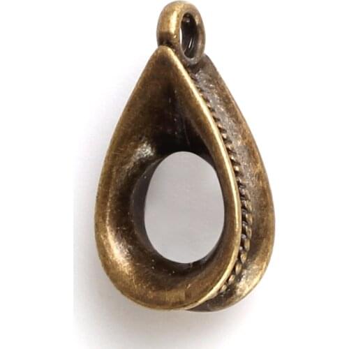 10pcs/lot 19*10mm antique bronze tone alloy earring Clasps&Hooks fitting women diy earring jewelry accessories findings EY1781