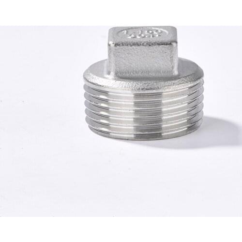 1/8" 1/4" 3/8" 1/2" 3/4" 1" BSP Male Thread 304 Stainless Steel Hex Head End Cap Plug Pipe Fitting Coupler Connector Adapter