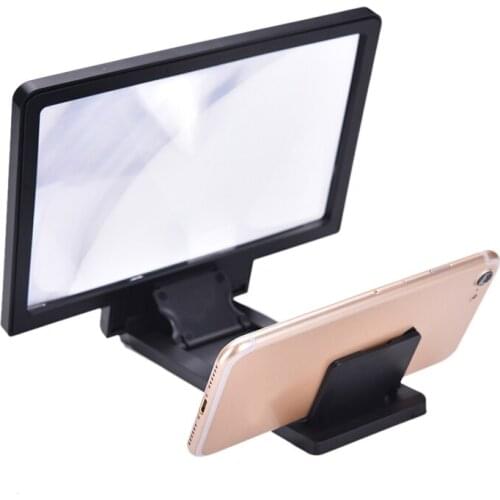 1 PCS Mobile Phone Screen Magnifier 3D Video Amplifier Folding Enlarged Expander Stand