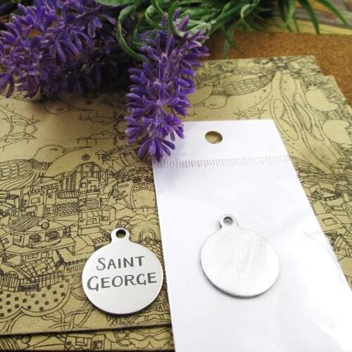 20pcs--"saint george"stainless steel charms more style for choosing DIY Charms pendants for necklace