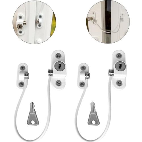 2 Pcs/Set Window Lock Child Protection Baby Safety Infant Security Window Limiter Locks on the Windows Child Safety Baby Locks