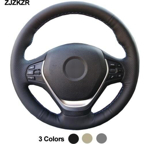 Car Auto Steering-Wheel Cover For BMW F20 F21 F22 F23 F30 F31 F34 F32 F33 F36 316i 320i 328i 320d Funda Volante Stuurhoes Volant