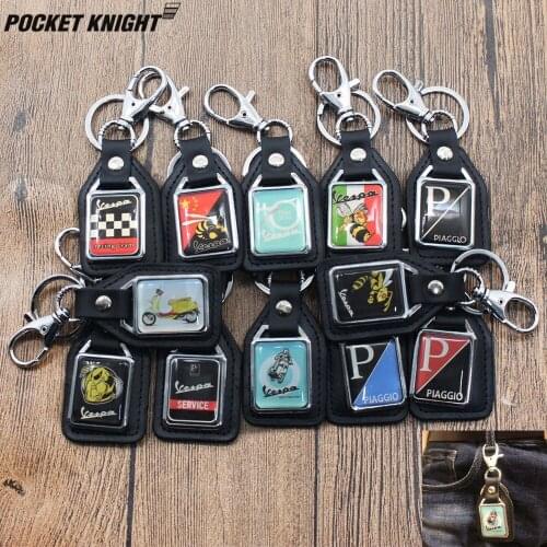 Motorcycle keychain pendant key ring decoration brand For Piaggio Vespa Scooter Sei Giorni GTS300/300ie Gts Touring Super Sport