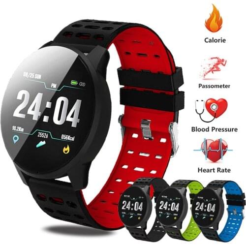 Mens Watch Sport Bracelet Smart Waterproof Fitness Bluetooth Connection Android ios System Heart Rate Monitor Pedometer Watch