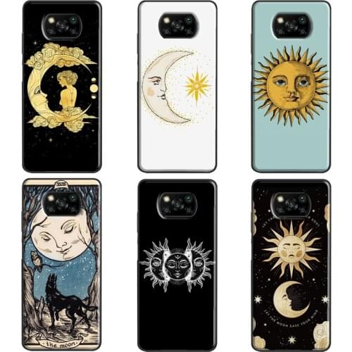 Sun Moon Art For Xiaomi Mi 9T 10T Pro Mi 9 10 Note 10 Lite Mi 11 Ultra Case For POCO F3 X3 M3 Pro Cover