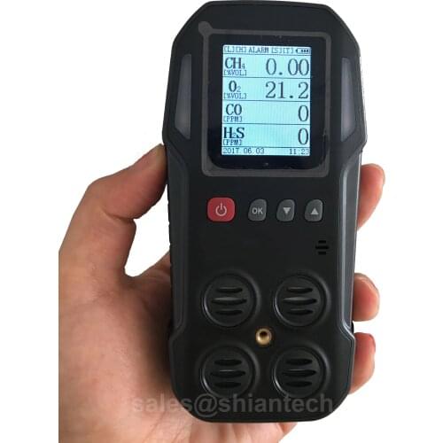 Multi Gas Detector Ex, CO, O2, H2S Portable OEM 4 Gas Detector