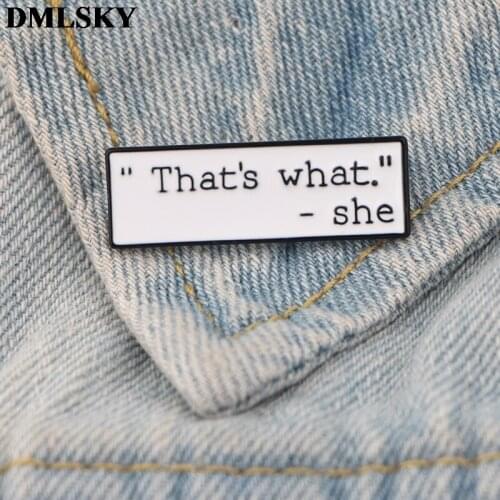 DMLSKY Fashion brooch The office Enamel Pins and Brooches Lapel Pin Backpack Bags Badge Clothes Brooch Jewelry Gifts M3704
