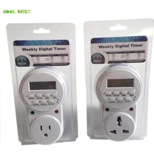 S332 Weekly Digital Timer Adjustable Programmable Setting Time Energy Saving Smart Power Socket 20 group programs for garden