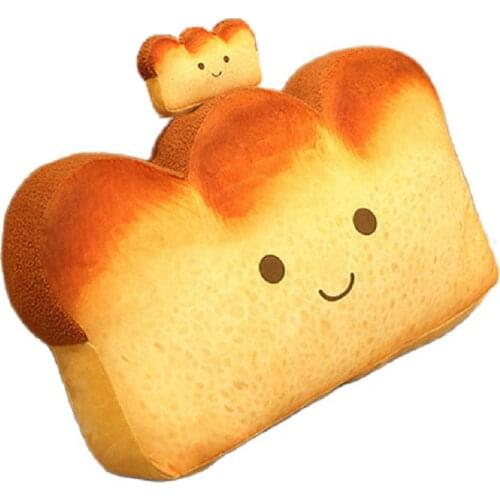 Simulation Toast Plush Pillow Stuffed Bread Throw Sleeping Pillow Giant size Swag DEmotion Bed TV Cushion Headrest Decor