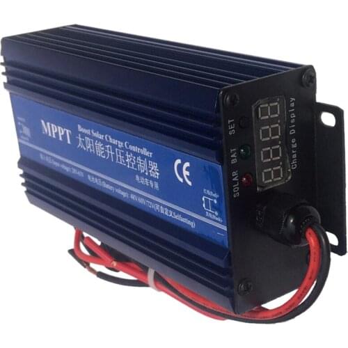 Intelligent MPPT Boost Solar Charge Controller Panel Regulator 48V-72V IP30