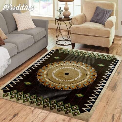 Mandala Carpets for Home Living Room Muslim Prayer Rug Islamic Carpet Mat Large Area Rug Persian Floor Mats Bedroom Decor