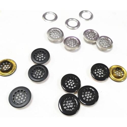 22 MM brass eyelet with net to avoid wind and dust for the coat and helmet breathable button