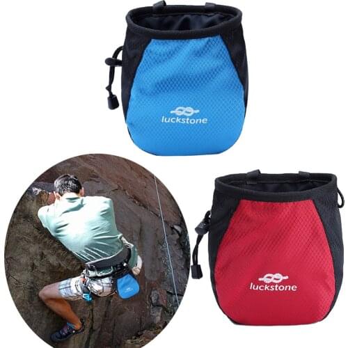 Climbing Gym Magnesium Powder Storage Adjustable Waist Belt Nonslip Chalk Bag Bouldering Gymnastics Weightlifting Pouch