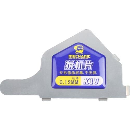 MECHANIC X10 3D Ultra-Thin Stainless Steel Card Disassembling LCD Screen Sheet Opening Tools for Mobile Phone Repair