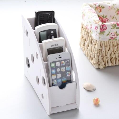 DIY Multipurpose Table Sundries Storage Box Remote Control Pen Desktop Shelf Storage Bins Mobile Phone Angle Storage Rack