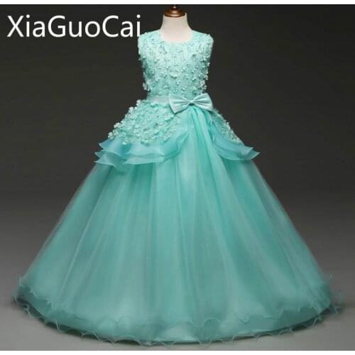 New Arrival Christmas Dresses Hot New Childrens Wedding Dress Rose Princess Girls Dresses Princess Costume