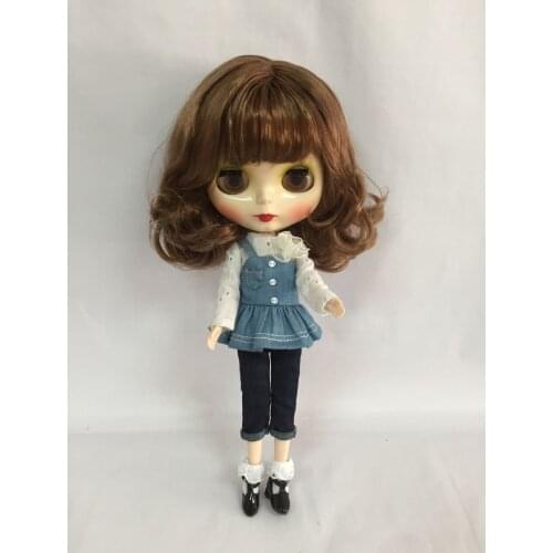 Nude Blyth dolls brown hair Factory doll short