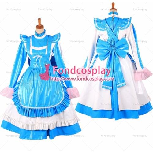 Lockable PVC Maid Dress maid vinyl Uniform Tailor-Made [G1622]