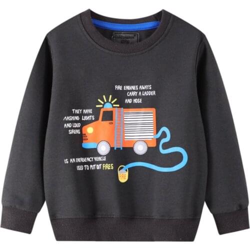 Autumn And Winter Boys Sweaters Cartoon Cars Cotton Long-sleeved Bottoming Shirt Childrens Clothes
