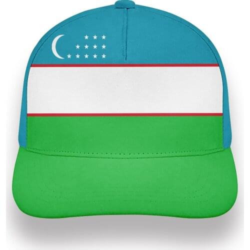 UZBEKISTAN male youth diy free custom made name number uzb casual hat nation flag uz ozbekiston uzbek country boy baseball cap