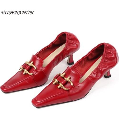 Женские туфли с каблуком-рюмочкой VIISENANTIN China At AliExpress