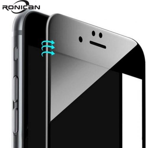 RONICAN For iphone 6 6s 3D Full Cover Tempered Glass on iPhone 7 8 Plus 3D Curved Edge Screen Protector Film For iPhone X XS MAX
