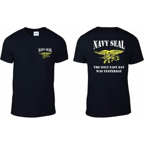 2019 Brand T Shirt Men Fashion 3d printed short sleeve T Shirt Mens Tops The Only Easy Day Was YesterdayFunny Print T Shirts