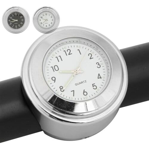 7/8" Universal Motorcycle Handlebar Watch Waterproof Bicycle Bike Hand Grip Bar Dial Clock
