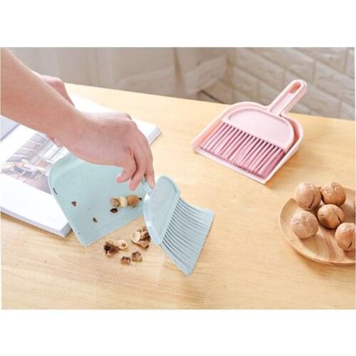 Small broom set, mini broom, household hand-held pinch, desktop cleaning plastic trash shovel, small dustpan