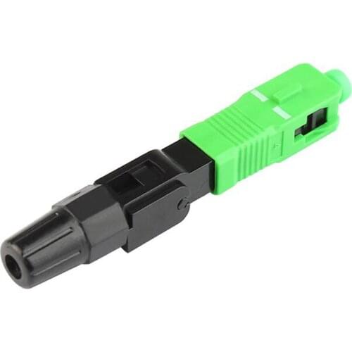 Free Shipping 100PCS SC APC Optical Fiber Cable Fast Cold Connection Adapter for CATV NetworkFTTH Quick Connector