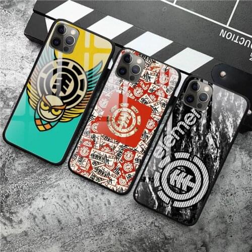 Element skate life Skateboard Phone Case Tempered Glass For iPhone 12 Pro Max Mini 11 Pro XR XS MAX 8 X 7 6S 6 Plus SE 2020 case