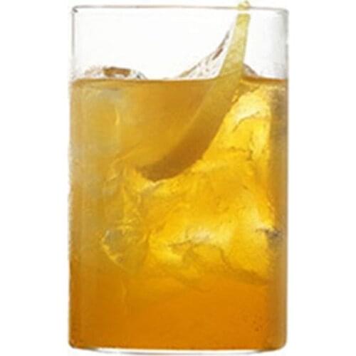 Cylindrical Coffee Cup Juice Tea Heat-Resistant Glass Transparent Water Cup High Temperature Creative Gift