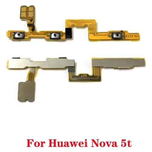 For Huawei Nova 5t Power On Off Volume Switch Side Button Key Flex Cable Replacement Parts