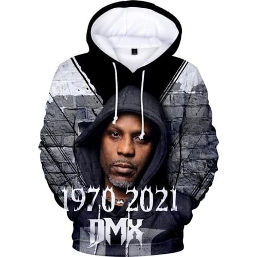 3D Printed DMX Hoodies Sweatshirts Men Women Streetwear Fashion Rapper Earl Simmons Hip Hop Autumn Hooded Casual Boys Pullovers