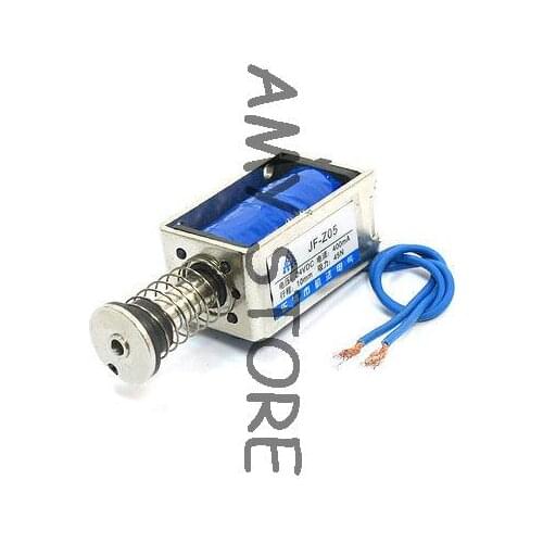 JF-Z05 DC24V 400mA 45N/10mm Linear Motion Pull Push Solenoid Electromagnet