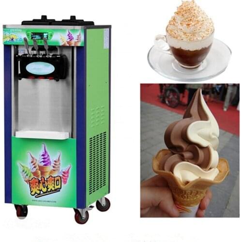 Commercial Ice Cream Machine 3-color Soft IceCream maker ZF