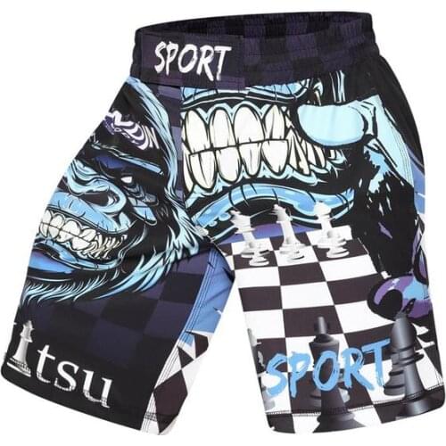 Boxing Set Compression Jersey Pants 3D orangutan Printing Rashguard KickBoxing Tight T-Shirts Trousers Muay Thai MMA Fightwear