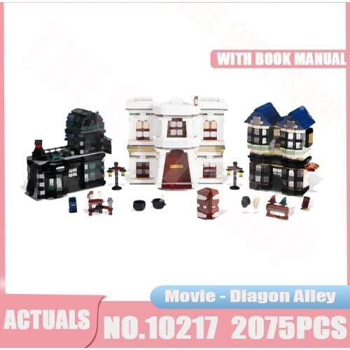 Movies Series Magic Diagonal Alley 10217 Building Blocks Modular House Model Educational Toys Children Birthday Gifts 16012