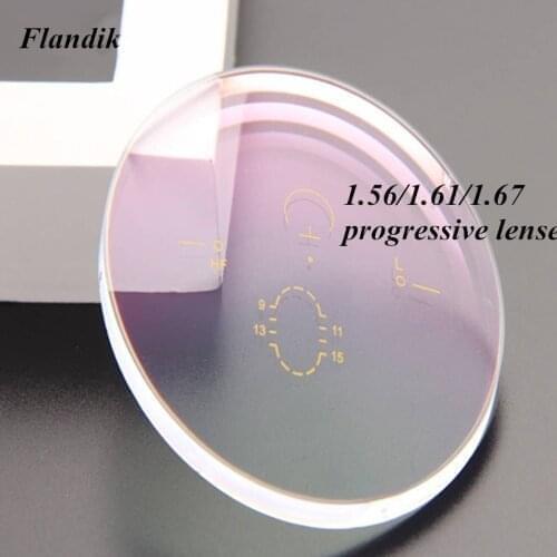 Progressive Multifocal Optical Prescription Lense 1.56/1.61/1.67 Index Unisex Customized Presbyopia Myopia Glass With Diopters