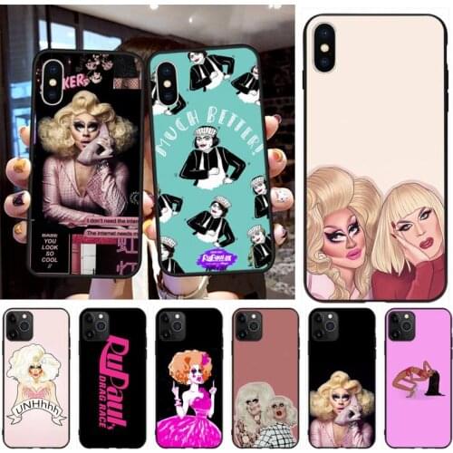 CUTEWANAN RuPauls Drag Race Soft black Phone Case for iPhone 11 pro XS MAX 8 7 6 6S Plus X 5S SE 2020 XR case