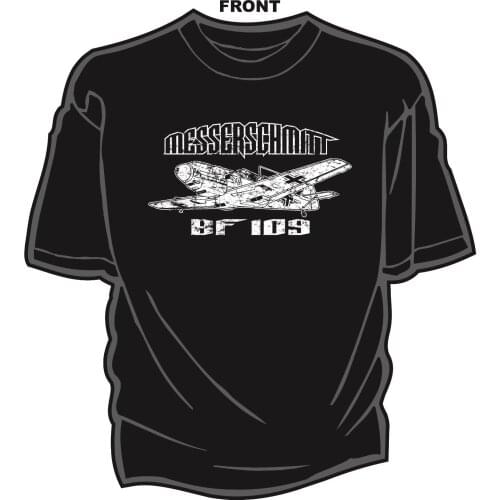 2019 Newest Letter Print Novelty T Shirts Dunkirk Messerschmitt Bf 109 German Luftwaffe Fighter Ww2 Airplane T Shirt