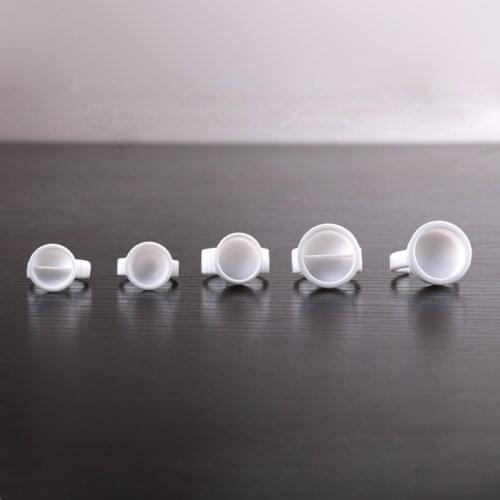 100pcs S/M/L Disposable Caps Microblading Ring Tattoo Ink Cup For Permanent Makeup Accessories Pigment Holder Tools PMU Supplies
