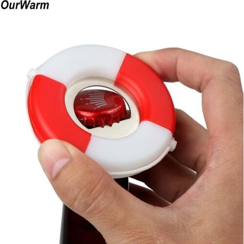 OurWarm 10pcs Lifesaver Bottle Opener Nautical Theme Baby Shower Supplies Party DIY Decoration Wedding Favor for Guest